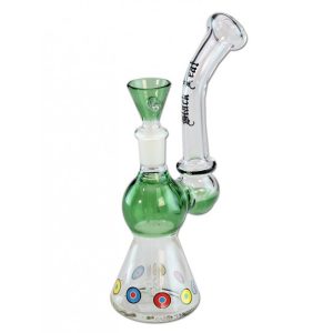 bong cristal difusor colores black leaf 19 cm