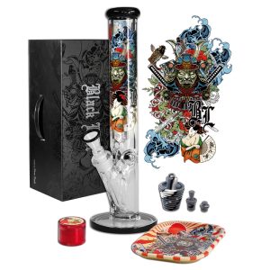 bong ronin + geisha en caja de black leaf