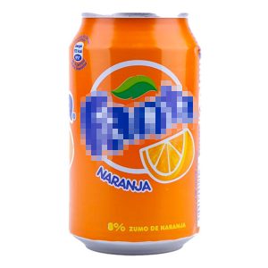 ocultación lata fanta limón