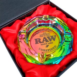 raw cenicero cristal rainbow 11 cm