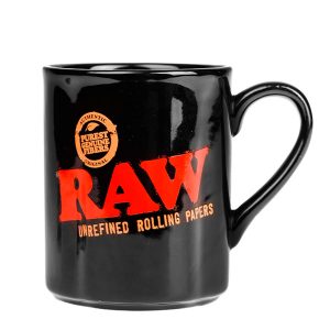 raw coffee mug black