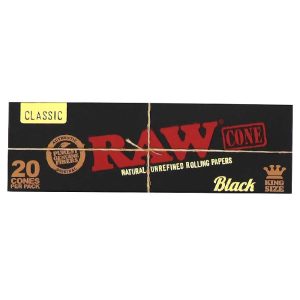 raw cono black 20 pk ks