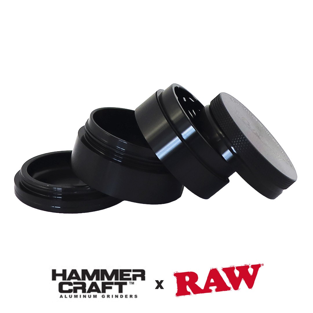 raw grinder hammercraft 4 partes negro raw grinder hammercraft 4 partes negro