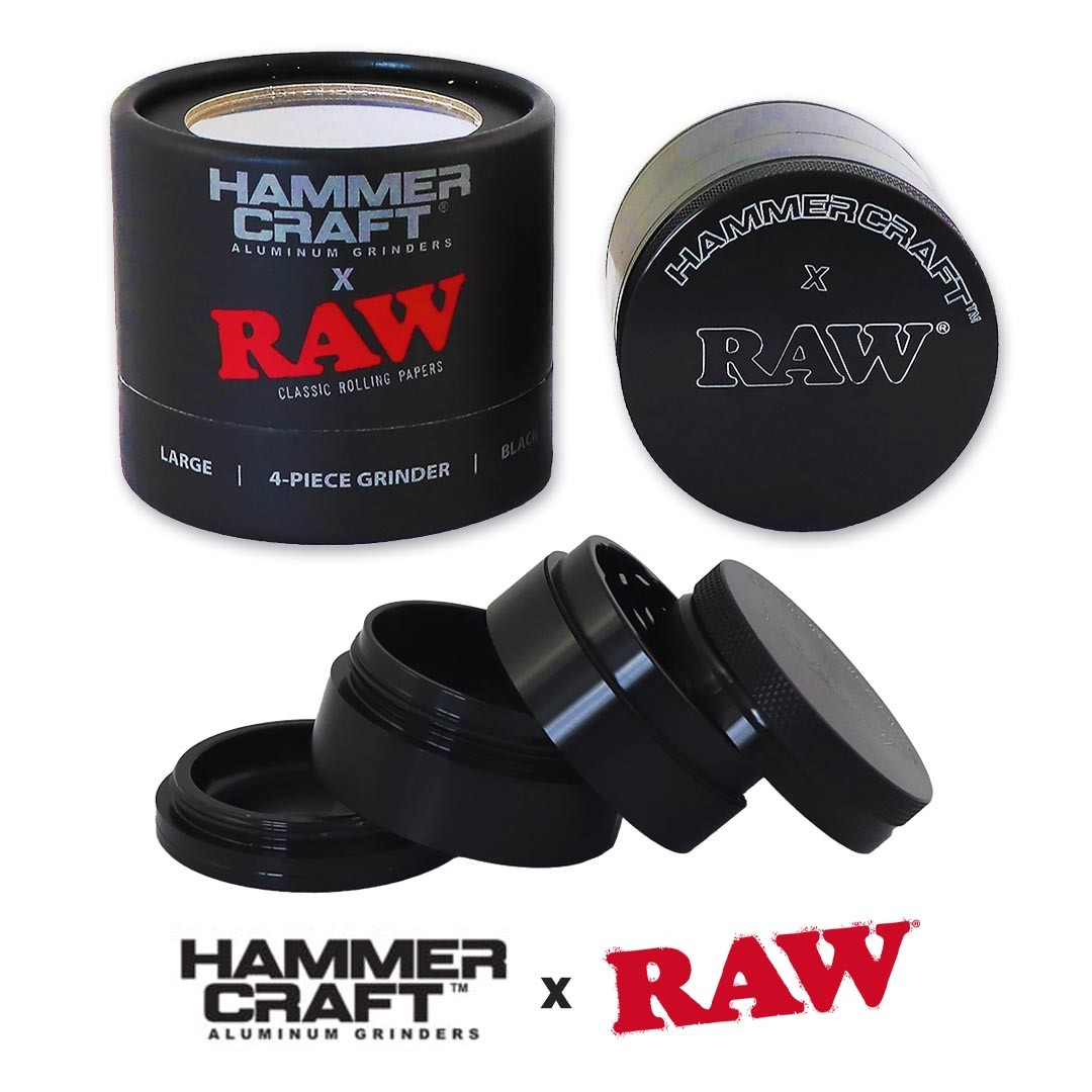 raw grinder hammercraft 4 partes negro raw grinder hammercraft 4 partes negro