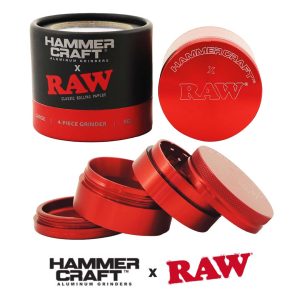 raw grinder hammercraft 4 partes rojo