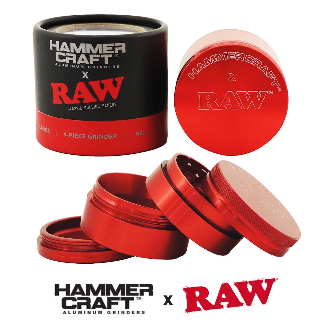 raw grinder hammercraft 4 partes rojo raw grinder hammercraft 4 partes rojo