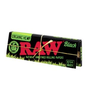 raw papel black organic 1/4