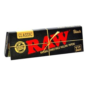 raw papel black 1/4