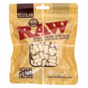 raw filtros algodón regular 200 (bolsa)