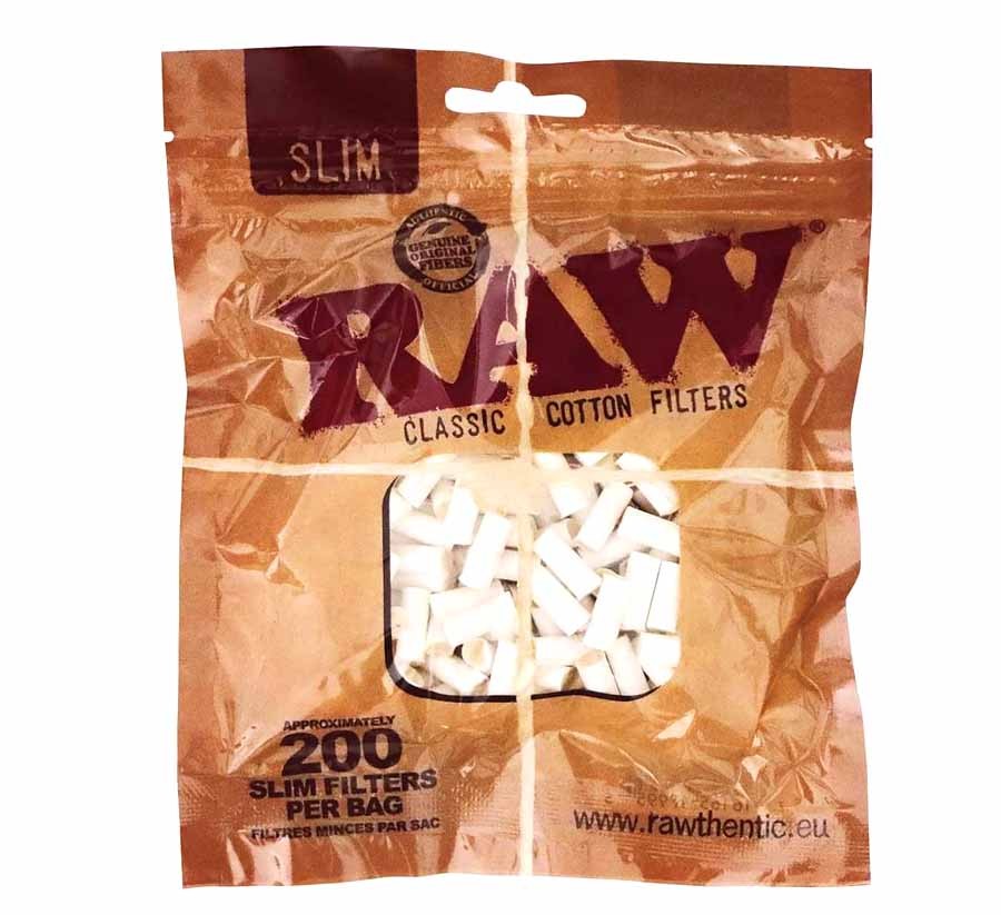 raw filtros algodón slim 200 (bolsa)