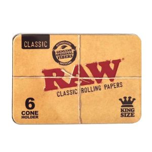 raw caja metal 6 conos