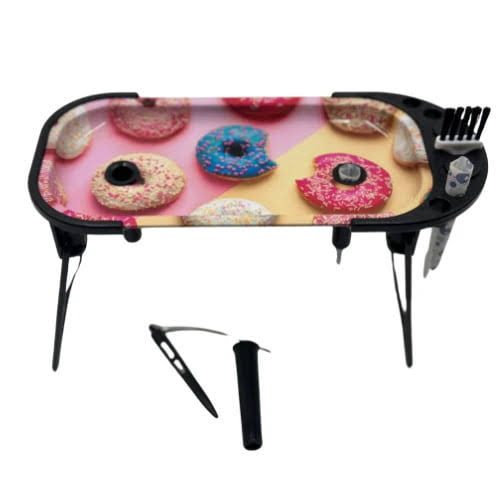 bandeja metal donuts rolling console bandeja metal donuts rolling console