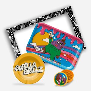 Pack Little Grillz Gorilla Grillz con bandeja, cenicero y grinder