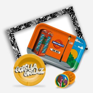 Pack London Gorilla Grillz con bandeja, cenicero y grinder