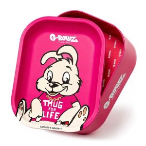 Bandeja Metal y Caja Thug For Life 18x14x6 cm