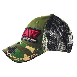 raw gorra rejilla trucker camo con poker